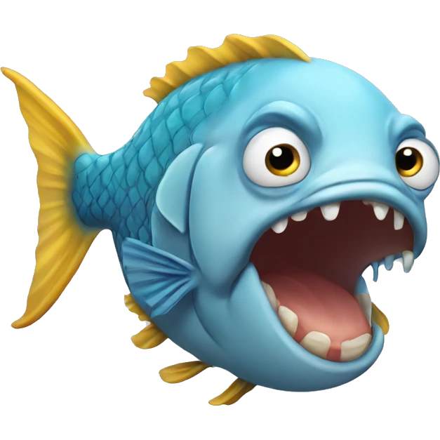 Fish crying emoji