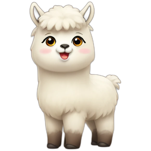 Cute Alpaka emoji