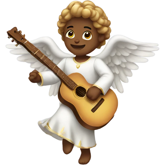 Angel playing  emoji