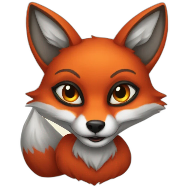 Satanic fox emoji