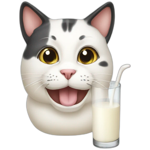 cat milk emoji