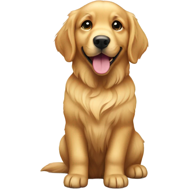 Golden retriever 1 year old  emoji