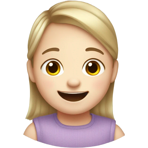 Kid with Down syndrome emoji