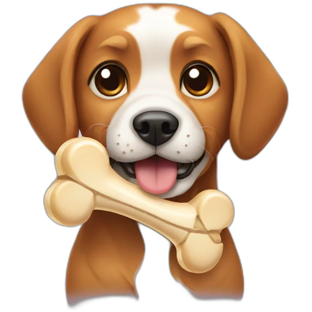 dog with bone emoji