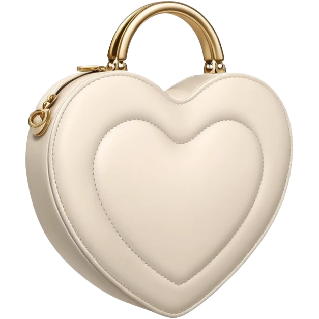 chanel heart shape bag plain white emoji