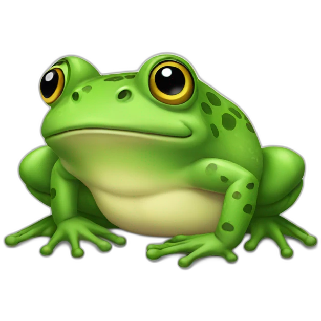 Frog hello emoji