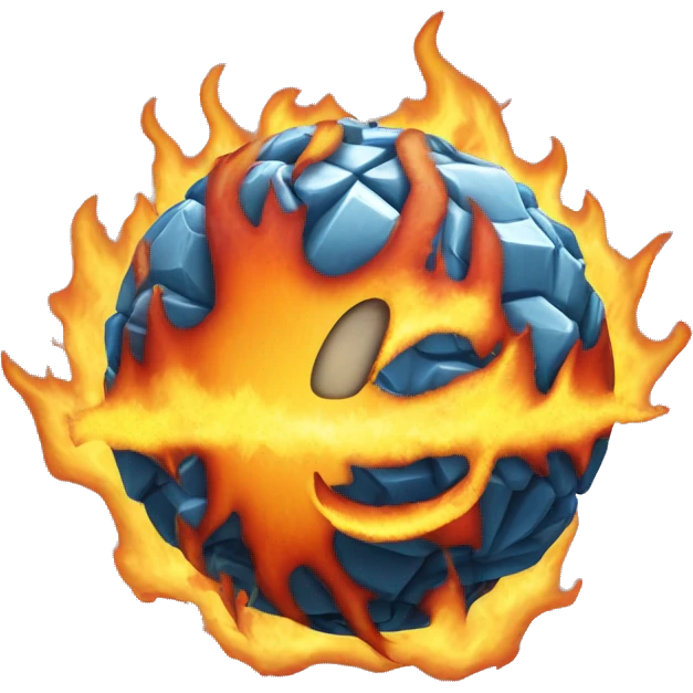 ball of fire and ice emoji