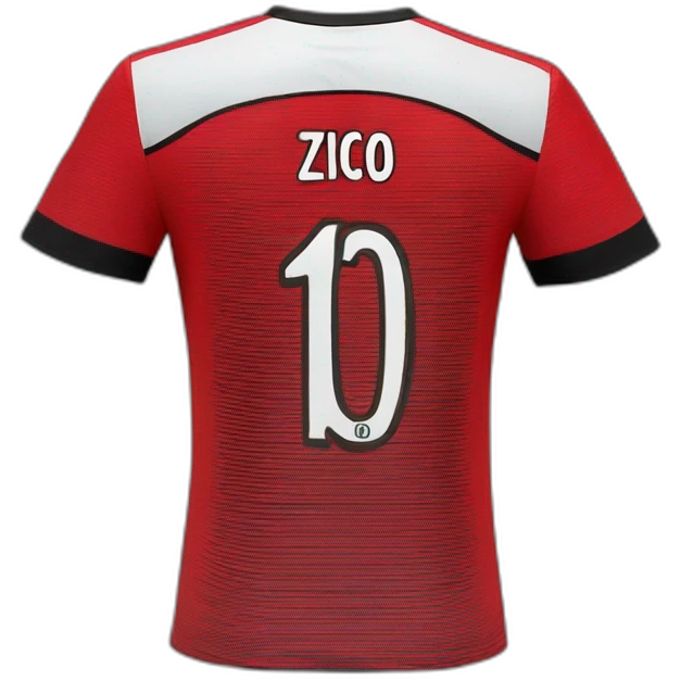 Flamengo zico’s number ten shirt back emoji