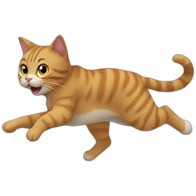 cat run emoji