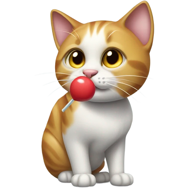 Cat with lollipop  emoji