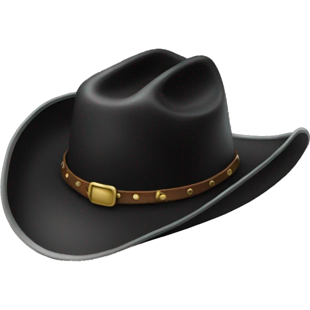 black cowboy hat  emoji