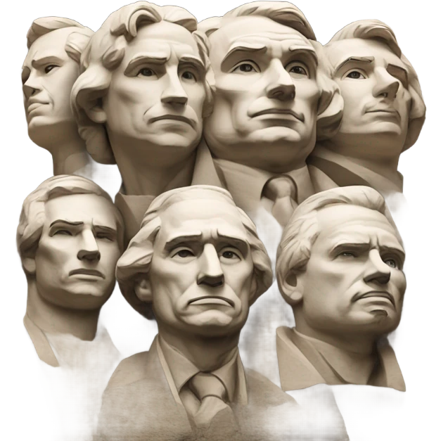 Dogs on Mount Rushmore emoji