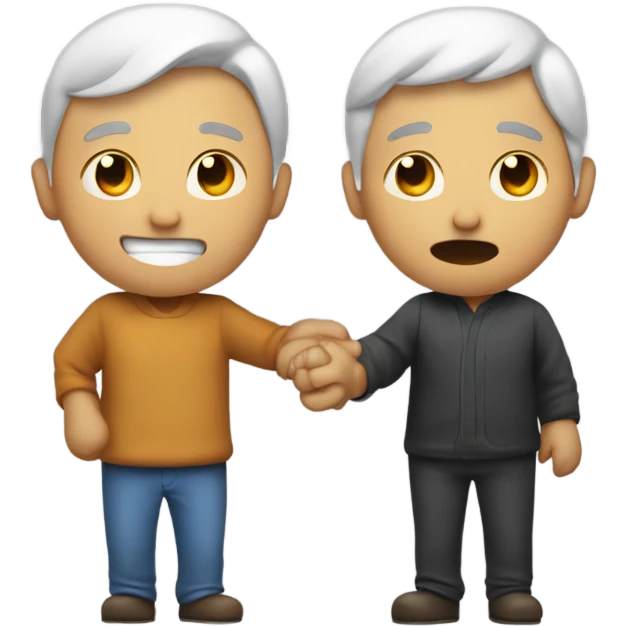 two people teasing eachother emoji