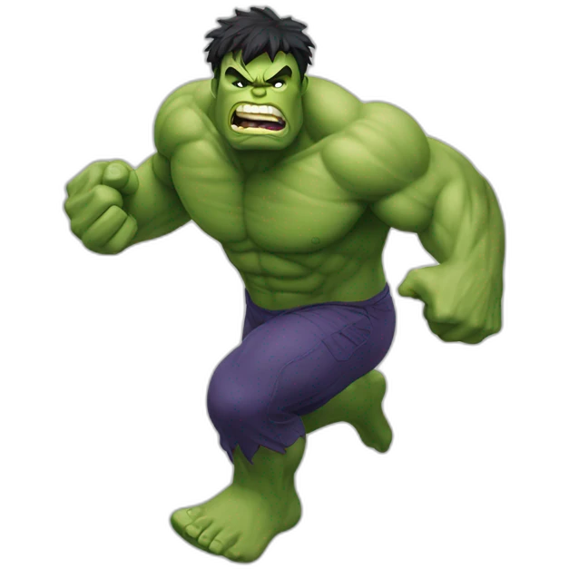 hulk running emoji