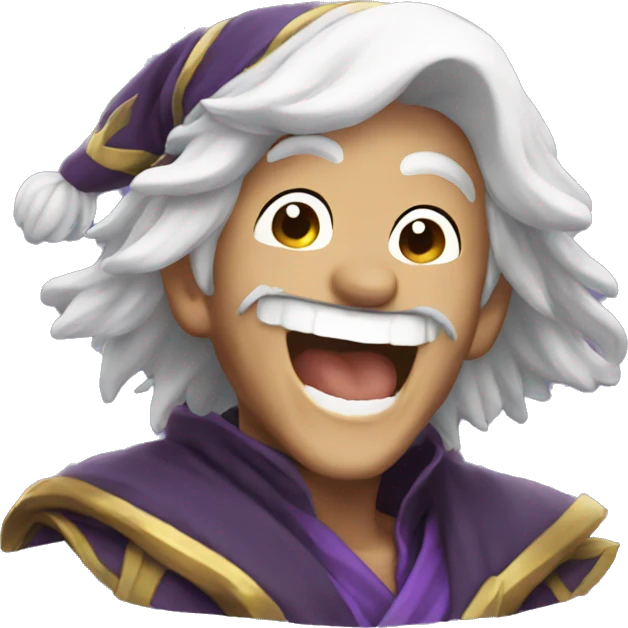 anime wizard laughing emoji