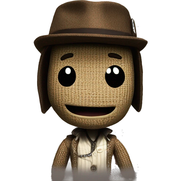 sackboy from littlebigplanet for the playstation three emoji