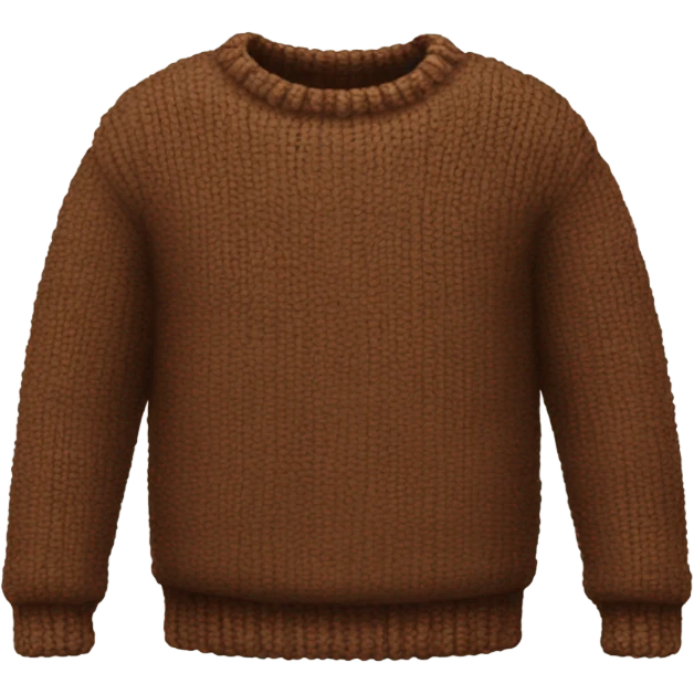 Sweater cozy brown emoji