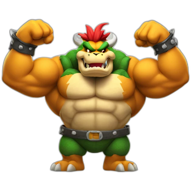 bowser flexing emoji