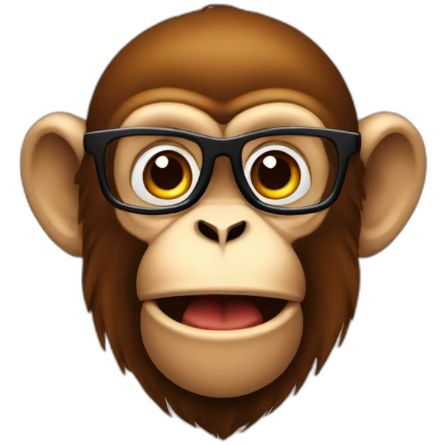 Genius-monkey emoji