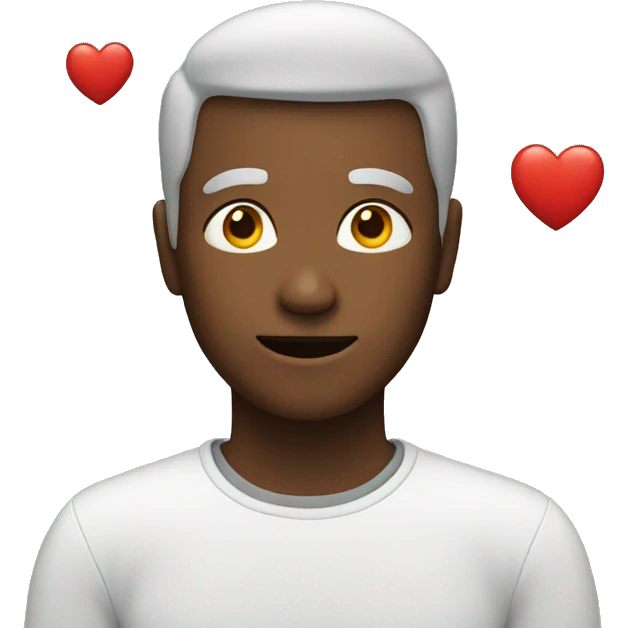 A person with a heart emoji