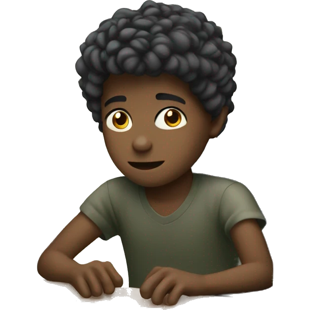 boy play computer emoji