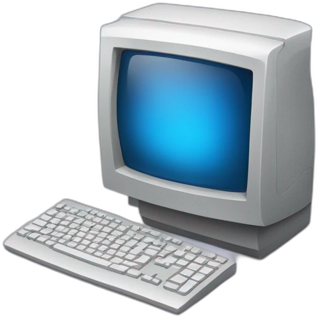Computer with a lean screen emoji