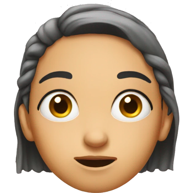 Rolling her eyes emoji