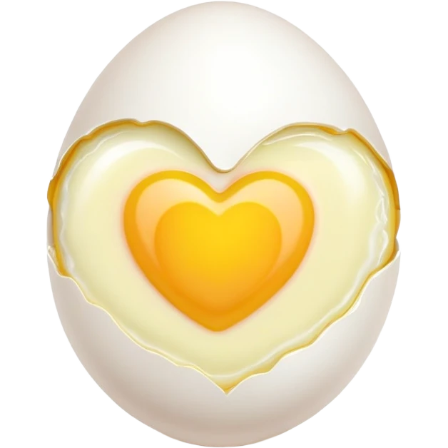 Sunny sideup egg heart  emoji