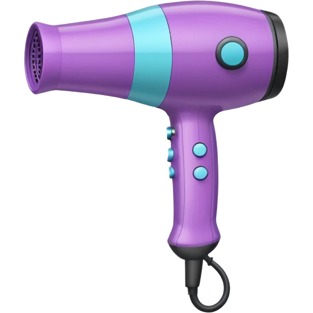 Cute Hair dryer, different designs and pattern emoji