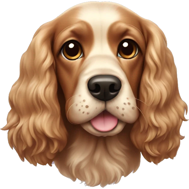 cocker spaniel dog emoji