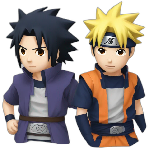 Naruto And sasuke emoji