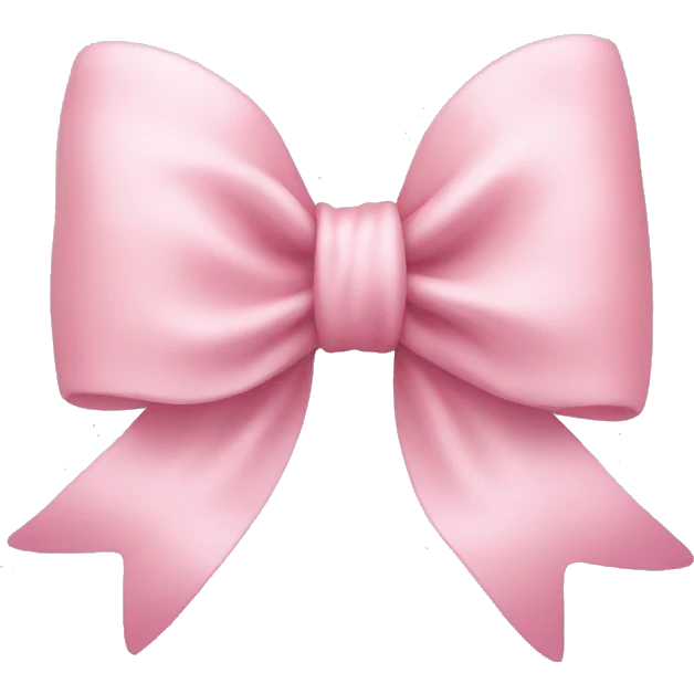 Light pink bow emoji