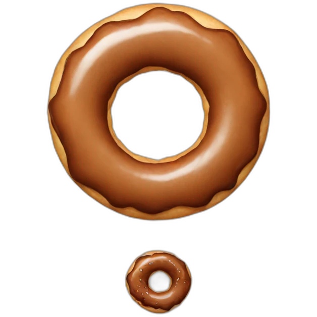 brown donut emoji