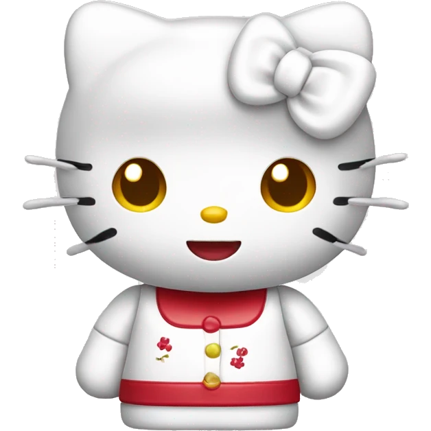 Hello Kitty white red  emoji
