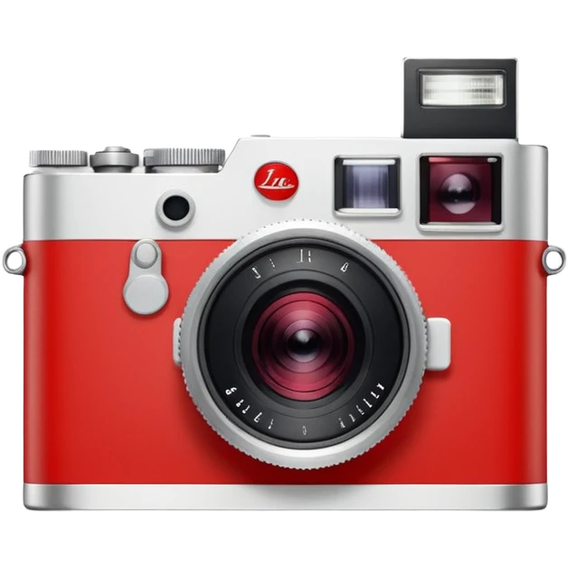 The leica logo not with camera emoji
