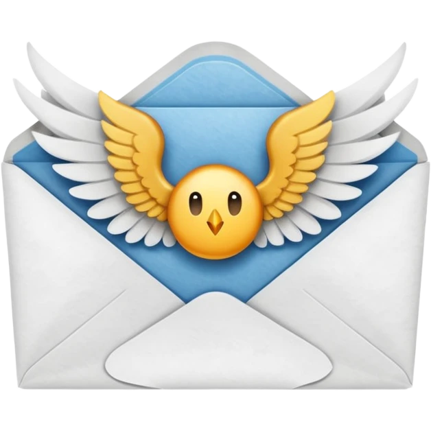 Envelope with wings emoji