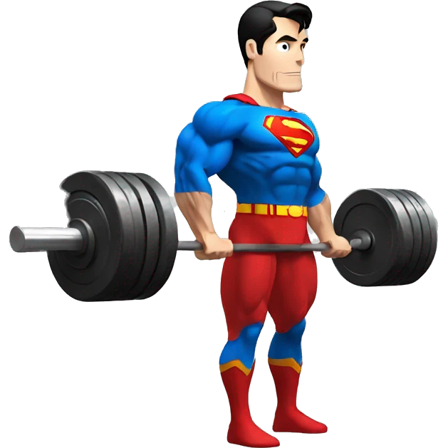 superman deadlift emoji
