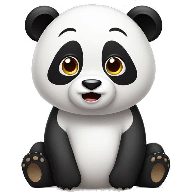 Confused panda  emoji