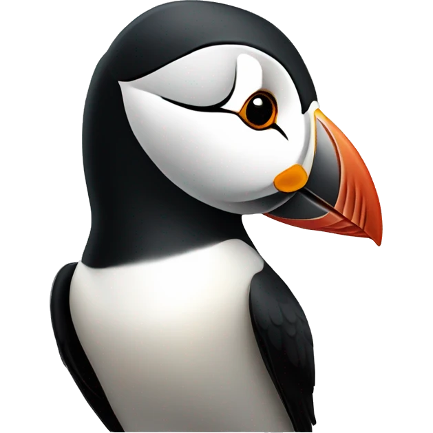 Simple puffin emoji