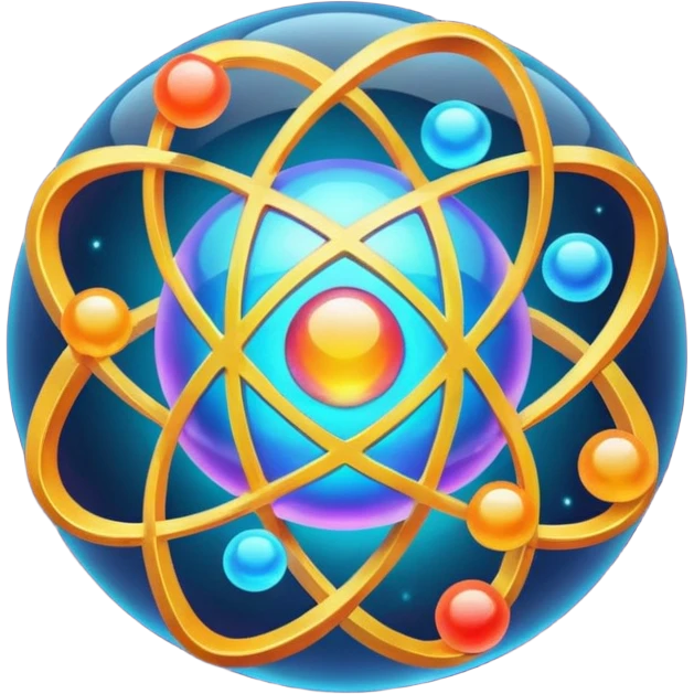 Atom and nucleus emoji
