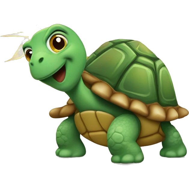 ￼ Turtle with mushrooms and lightning bolts ￼ emoji