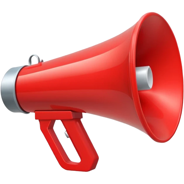 megaphone with a play button emoji