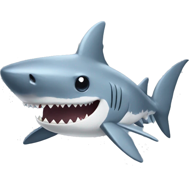 Shark with cat costume on emoji