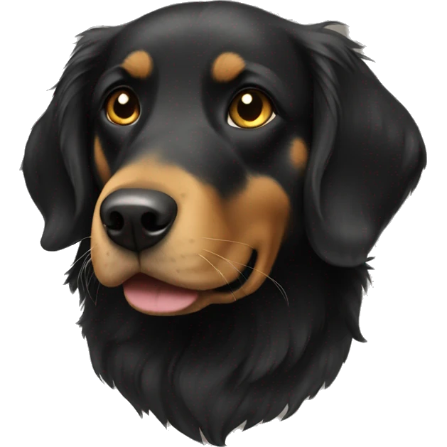 black golden retriever emoji
