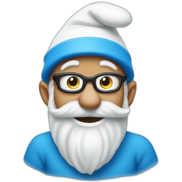 Papa Smurf emoji