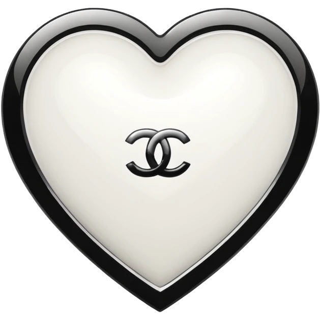 Chanel sport logo white heart emoji