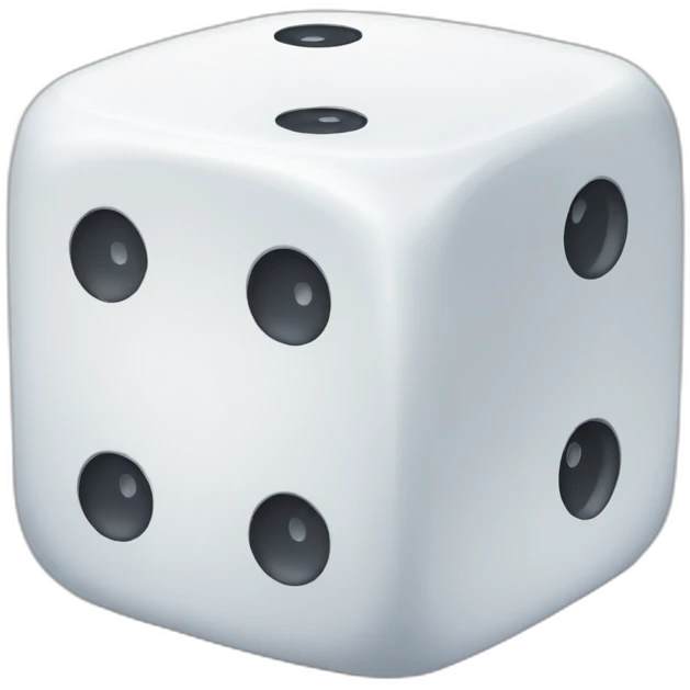 white dice emoji