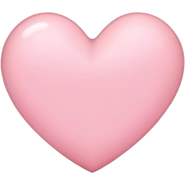 Light pink heart emoji