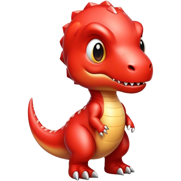 red chibi t rex emoji
