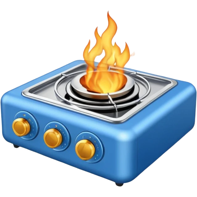 blue portable stove emoji